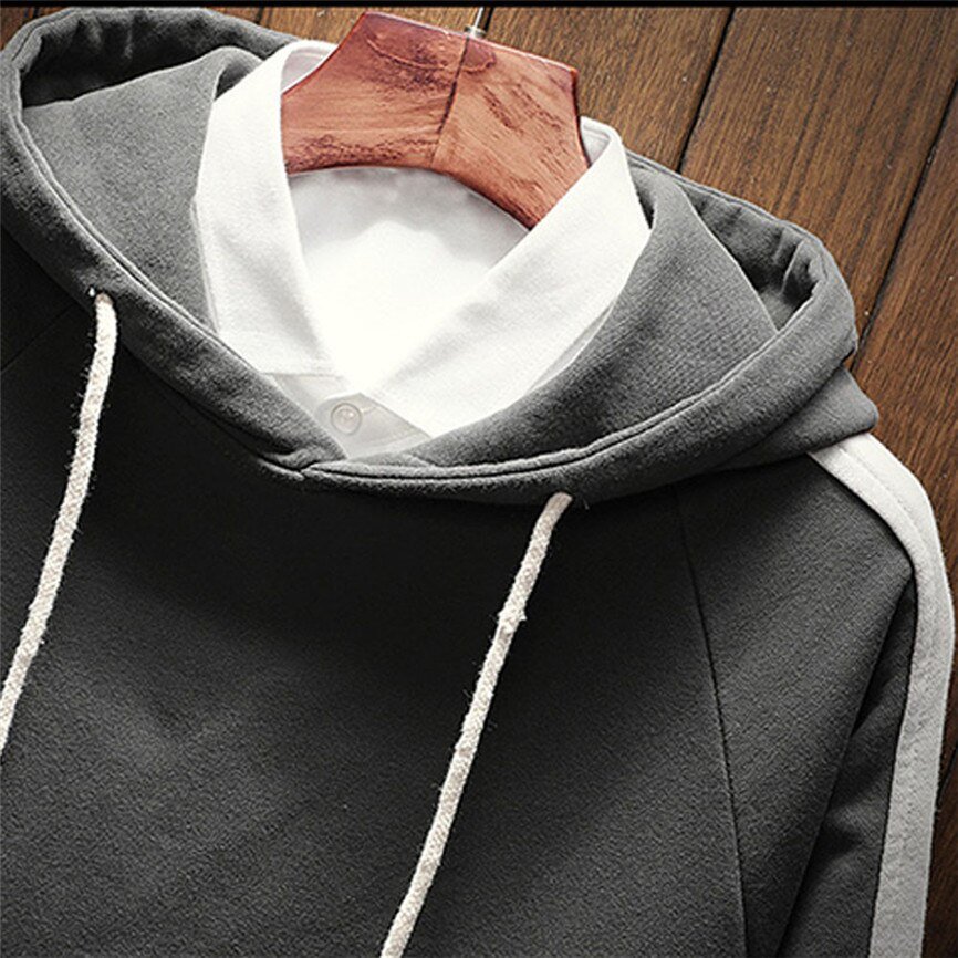 2020 New Fashion Men s Sweatshirts Patchwork Hooded Man Hoodies